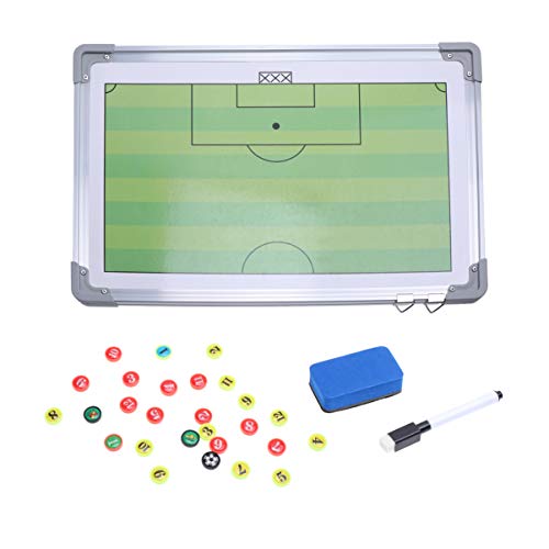 BESPORTBLE, conjunto de tabuleiro de futebol magnético, placa tática magnética com zíper apagável a