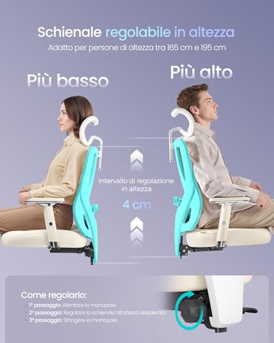 Sedia da Ufficio Ergonomica - Sedia gaming - Immagine 3