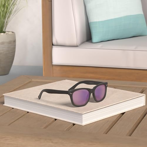 Image of PolarSpex Polarized Sunglasses for Men and Women | UV Protection, Durable Lightweight Frame, Retro Style, Felt Carrying Case, Clear Vision for Driving, Fishing & Everyday Wear.