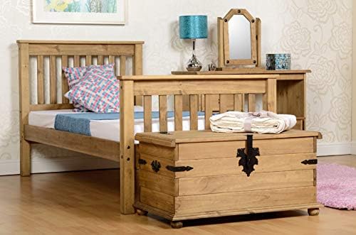Seconique Corona Single Storage Chest, Distressed Waxed Pine, 529.95 x 944.95 x 154.94 cm