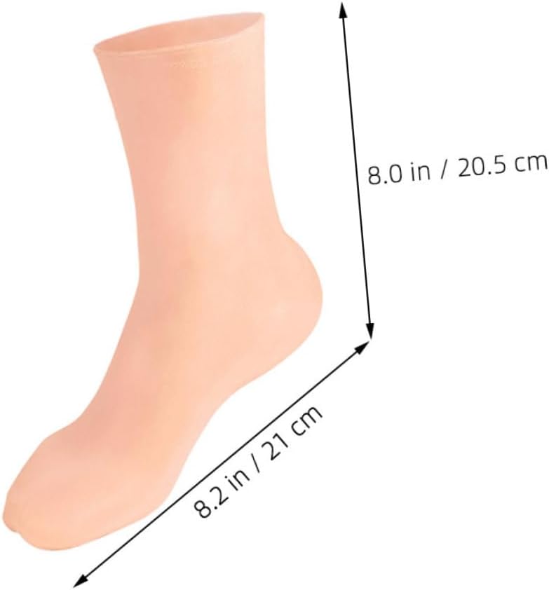 MAGICLULU Gel Moisturizing Socks for Women 1 Pair Size L (40-44) with Honeycomb Cushioning and Silicone Foot Covers for Dry Cracked Feet Repair and Overnight Hydration