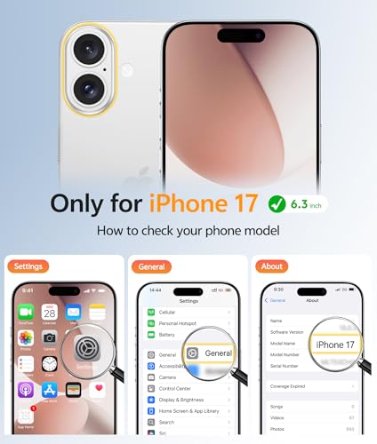 Image of FNTCASE for iPhone 17 Case: [Compatible with Magsafe] Translucent Matte Cases with [Full Camera Protection] [Screen Protector] Military Grade Shockproof Protective Phone Cover - Desert Gold