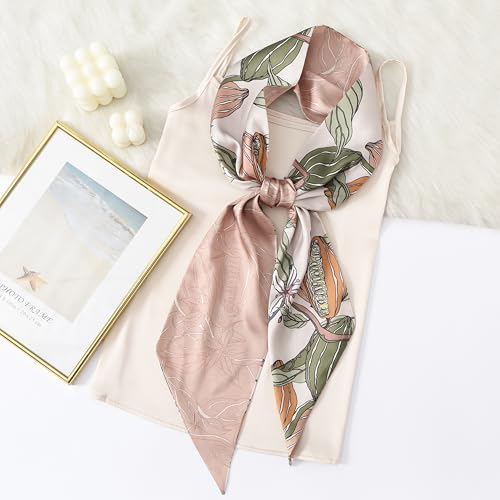 Image of CorssKulture Lightweight Satin Ribbon Scarf for Women's 150 x 15 cm | Silky Soft Scarf Perfect for Gifting