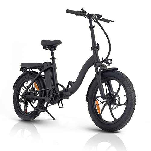 Bicicleta Electrica Plegable, 20''* 3'' Fat Tire Bicicleta Electrica Montaña con 48V 10Ah Retirable Batería hasta 35-80KM &...