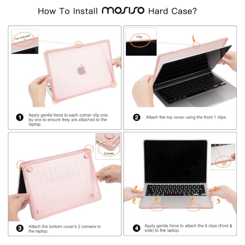 MOSISO Compatible with MacBook Air 13 inch Case M5 M4 M3 M2 2026-2022 - image 5