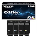 Cartuccia Toner Ricambio 75B20K0 75B20C0 75B20M0 75B20Y0 per Lexmark CS727de CS728de CX727de Stampante,4 Colors-1 Pack