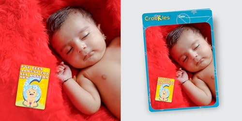 Image of Crackles Funny Theme Baby Milestone Cards Recording 0-12 months Along With Funny Event Cards -Pack of 35 Cards