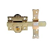 cerrojo fac antibumping con cadena Placa de acero de 2 mm. FAC 3013047 Cerrojo 201-l/ 80-n, Níquel