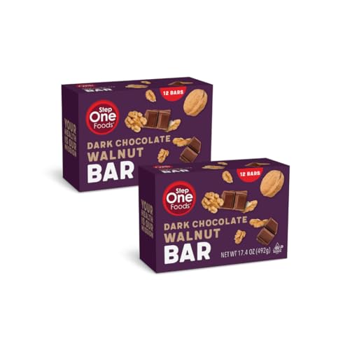 Step One Foods Dark Chocolate Walnut Bars