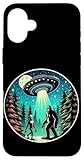 Installation facile Rencontre avec Alien et Bigfoot au Clair de Lune Coque pour iPhone 16 Plus