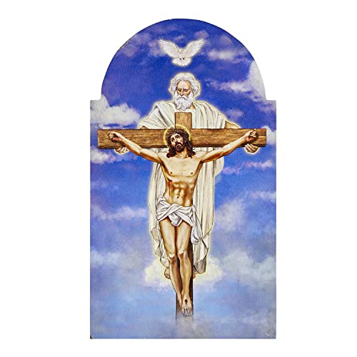 Gerffert Decorative Inspirational Arched Plaque, Medium, Trinity God The Father #TOP3