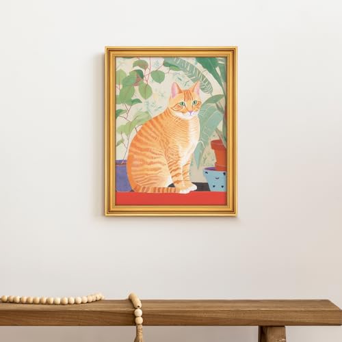 GULETHUN 19x25 Frame, Transitional Modern Design Picture Frames, Rustic Poster Frame for Home Decor, Gold Vintage Photo Frame, Horizontal or Vertical Display, Choose Size & Color by GULETHUN - Image 6
