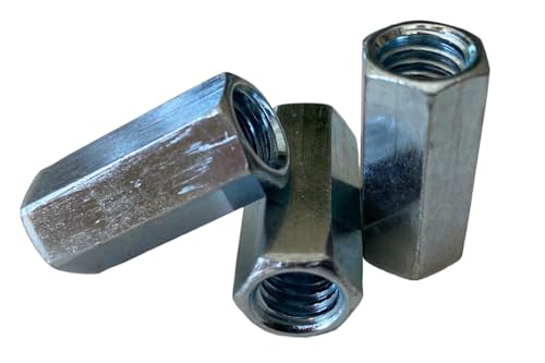 Hex Rod Coupling Nuts 3/8-24 x 1-1/8