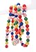 Kurt Adler PINK, BLUE, ORANGE, RED, YELLOW AND GREEN BALL AND CANDY CANE GARLAND