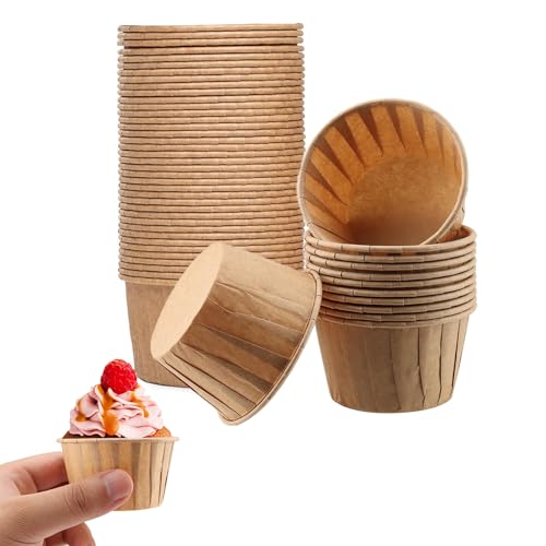 50 Pièces Tasse En Papier Cupcake, Moules à Gâteaux En Papier, Caissettes à Gâteau, Caissette...