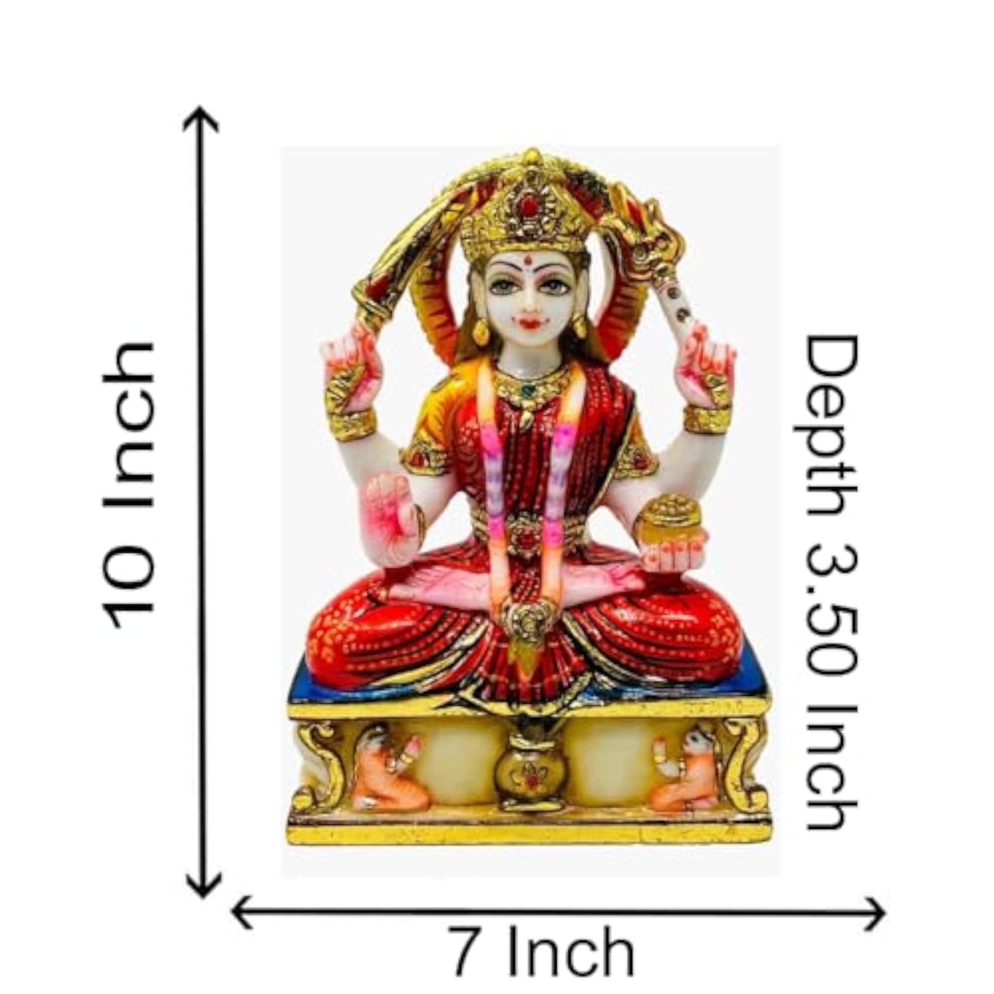 Marble Dust MATA Santoshi Idol, Decorative Showpiece