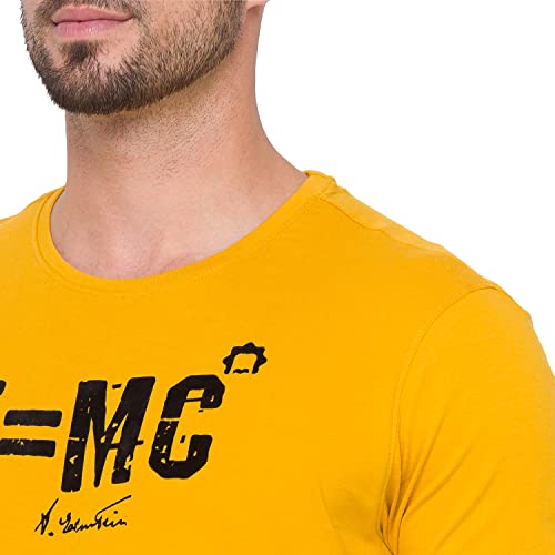Image of Spykar Men's Printed Slim Fit T-Shirt