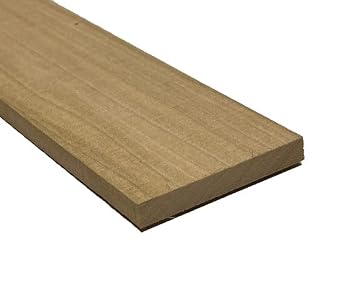 Exotic Wood Zone Yellow Poplar Thin Stock Lumber Board Wood Blank 1 Pieces 3/8" x 3" x 24"