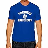 Wright & Ditson NHL Adult Game Day Unisex T-Shirt - 100% Cotton - Tagless Short Sleeve Hockey Tee - Comfortable & Lightweight (Toronto Maple Leafs - Royal, Large)