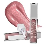 Pure Cosmetics Lip Gloss, Pouty Pink - Hydrating & Ultra-Moisturizing Lip Makeup with Jojoba Oil, Sw