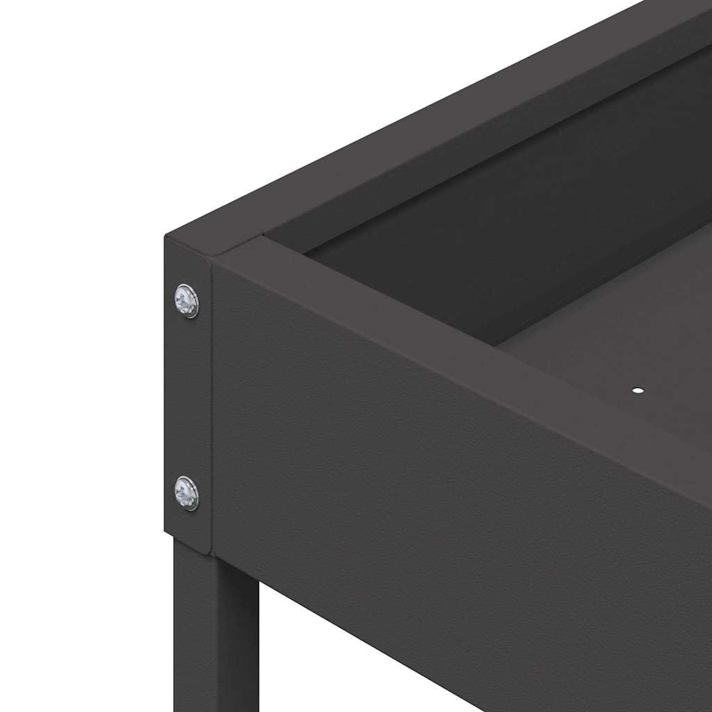 Mangiatoia per uccelli in acciaio laminato a freddo, 34 x 26 x 16 cm, resistente alle intemperie, con supporto per spiedini, per interni ed esterni, ideale come mangiatoia automatica