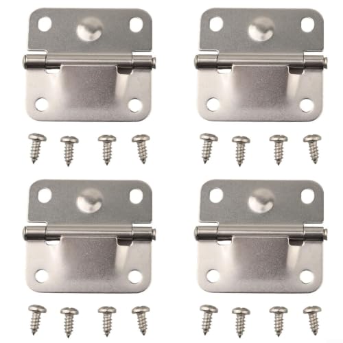 Fauhapyway Stainless Steel Cooler Hinge Kit for Coleman with Screws, 4-Pack Replacement Parts