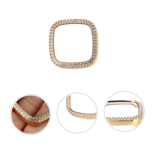 Hoement Case Smartwatch Accessories -proof Cover Rhinestone Watch Access to All Watch Features Watch Screen Protector 3 Watch Protector Watch Shell Fibit Diamond Tempered Film Bezel The Se