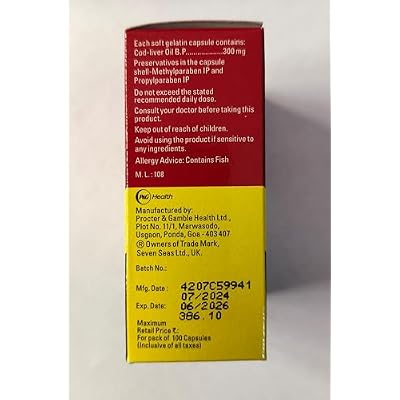 Seven Seas Cod liver fish oil 100 Capsule