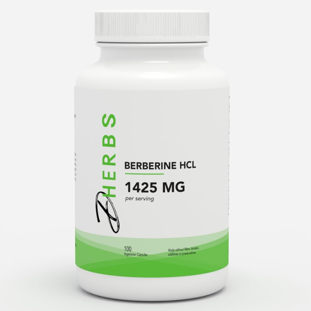 Dherbs Berberine HCL 1425 mg (100 Capsules)