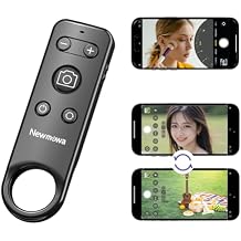 جهاز تحكم عن بعد لاسلكي يعمل بتقنية البلوتوث من Newmowa Phone، يدعم التقاط الصور بالفيديو/التكبير/تبديل العدسات، مصراع قابل لإعادة الشحن لمدونات الفيديو الشخصية، متوافق فقط مع iPhoneiOS 15 أعلاه، وليس مع iOS 26