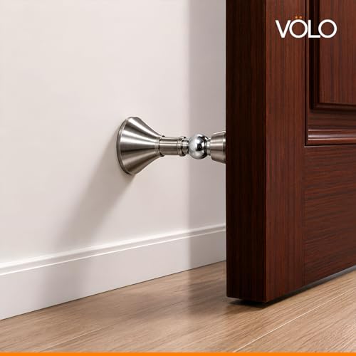 Image of Volo Stainless Steel Magnetic Door Holder /Door Stopper /Door Magnets to Hold Door /Magnetic Door Stopper for Home, Office and Commercial Spaces. (2)
