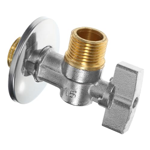 WHAMVOX Valvola di Arresto ad Angolo in Ottone Valvola Intercettazione Acqua Calda e Fredda per Lavandino e Wc Installazione Rapida e Sigillatura Ermetica Resistente All’usura per Uso