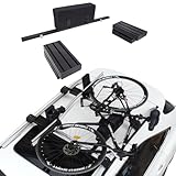 SYDSZ Roof Bike Rack Mount Lying Flat Folding Horizontal Bike Rack 1 Bike Carrier Car Roof Bicycle, Suitable for T-Shaped Groove Car Roof Crossbar