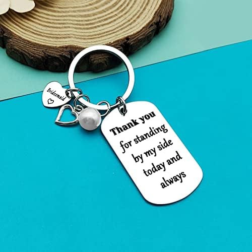 Bridesmaid Gift from Bride Maid of Honor Keyring Maid of Honor Proposal Gifts Wedding Keychain for Bridesmaids Best Friends Sister Appreciation Thank You Gift Bridal Party Bachelorette Party Gift