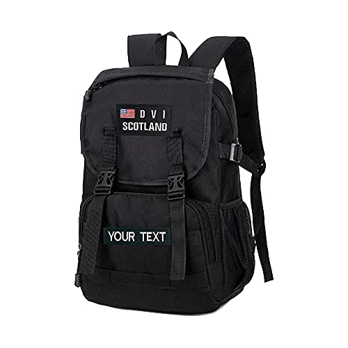Custom Tactical Name Patches, 3.5\"W x 2\"H Personalized USA Flag Badge Military Text Patch for Multiple Clothing Backpack Vest Jackets Work Shirts