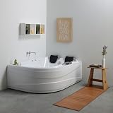 KIAMAMI VALENTINA 2-SITZIGE ECK-WHIRLPOOLWANNE AUS ACRYL RECHTS | AIDA