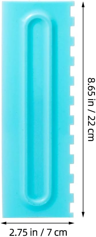 Happyyami 9pcs Cake Comb Scraper: Cake Decorating Scraper Smoother - Fondant Smoother Icing Tools - Cream Baking Decorating For Diy Pastries Desserts