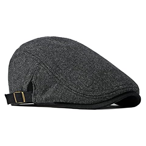 besbomig Classic Tweed Flat Cap for Men Cover