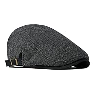 The beret flat cap is made of felt. The soft and comfortable inner lining can protect your head from the cold. Adjustable flat cap is very suitable for early spring, winter and autumn One Size: Tweed flat cap circumference: 55-60 cm, 21.6-23.6 inch A...
