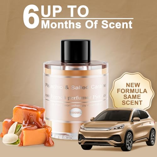 Image of Amor Lyris 3.5OZ /100ml Large Car Air Freshener Refill, CO01 /Dedicated Perfume Long Lasting Air Fragrance Essential Oil Diffuser 6 Months, Car Diffuser Refill Made of Natural Plant Extracts, Pistachio