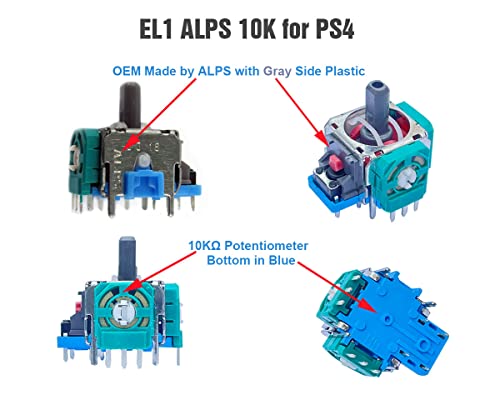 Image of ElecGear Replacement Joystick and Drift Fix PCB for Controllers, Analog Stick Controller Sensor Thumbsticks for PS5, PS4, Xbox, Xbox Elite, Switch Pro and more by ALPS and FU, Models from EL1 to EL7