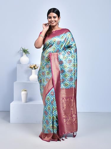 Stotra blue paithani silk saree – image 2