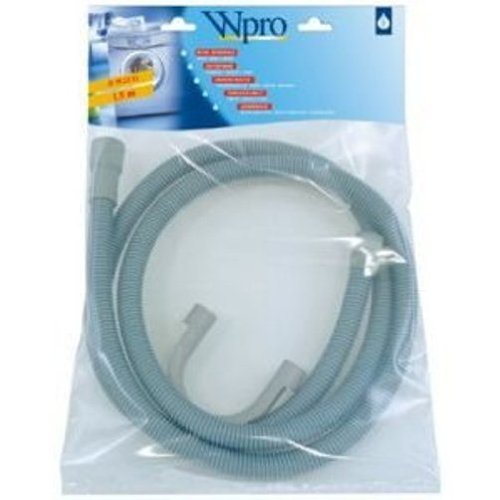 Preisvergleich Produktbild wpro TVS158 - Waschmaschinenzubehör / Geschirrspülerzubehör / Ablaufschlauch (1,5m), Gerade-Gewinkelt / Für Waschmaschinen und Geschirrspüler / Universell