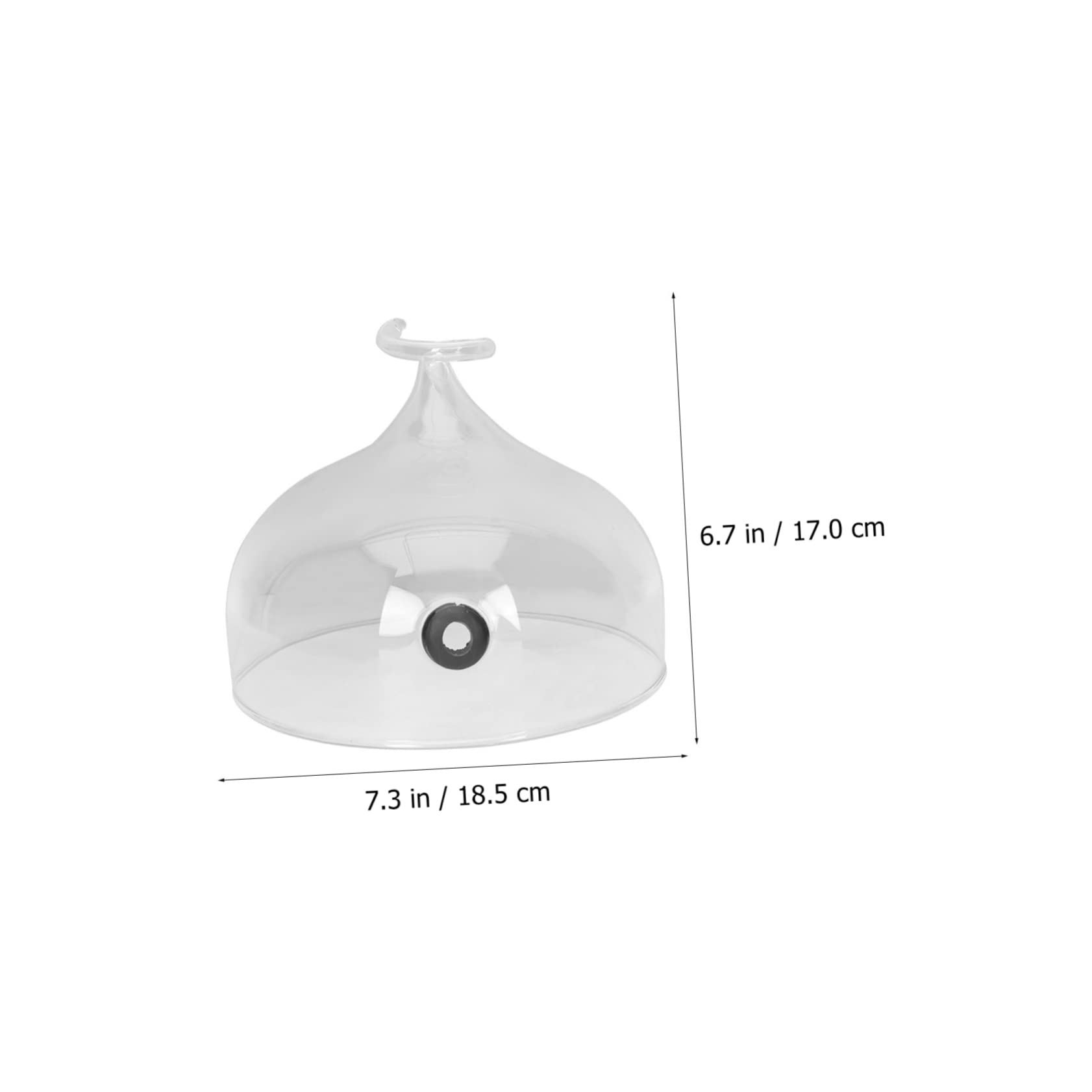 COLLBATH Campana Extractora De Vidrio Mostrar Infusor Bandejas Soporte Para Pasteles Con Cúpula Soporte Para Pasteles Con Tapa Hermético Parrilla Cúpula De Pastel Soporte De Pastel