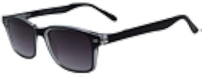 In Style Eyes Rescue Me Classic Full Reader Sunglasses - Full-Rimmed, Rectangle Frame Cheater Glasses - Non-Polarized Lenses - Black - 2.75x