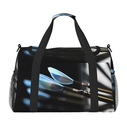 Travel Duffel Bag Lightweight Waterproof Carry On Tote Bag Foldable Weekender Overnight Bags Darts Arrows Sport Gym Bag For Women Men