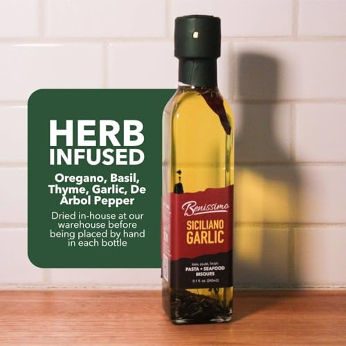 Benissimo Siciliano Garlic Oil 6 Pack 240 mL miniatura 5