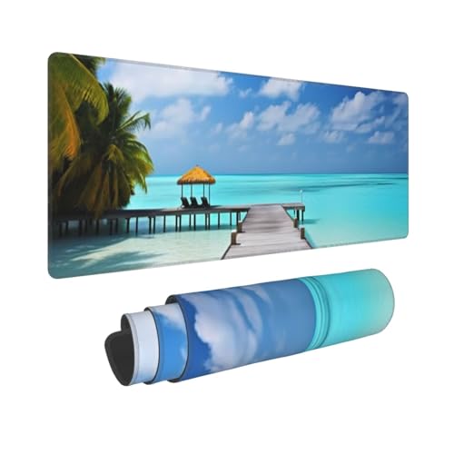 Tapis de clavier extra large en caoutchouc résistant pour bureau - 2