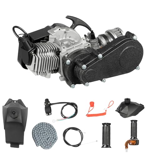 Moteur 49cc 2 temps avec chaîne T8F pour Pocket Bike et Mini Dirt Bike