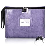 Cadeau spécial : le sac de notaire violet avec serrure est élégant, haut de gamme, élégant et noble. Vous pouvez l'offrir en cadeau à vos amis, votre famille, vos collègues, etc. Il est très approprié pour une utilisation comme espèces, dépôts bancaires, portefeuilles, médicaments, téléphones et sacs de cartes de crédit. Ils seront heureux de le recevoir et ils ne seront pas déçus par sa praticité.